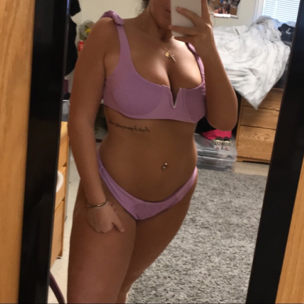 Lavender underwire Zaful bikini NEVER WORN